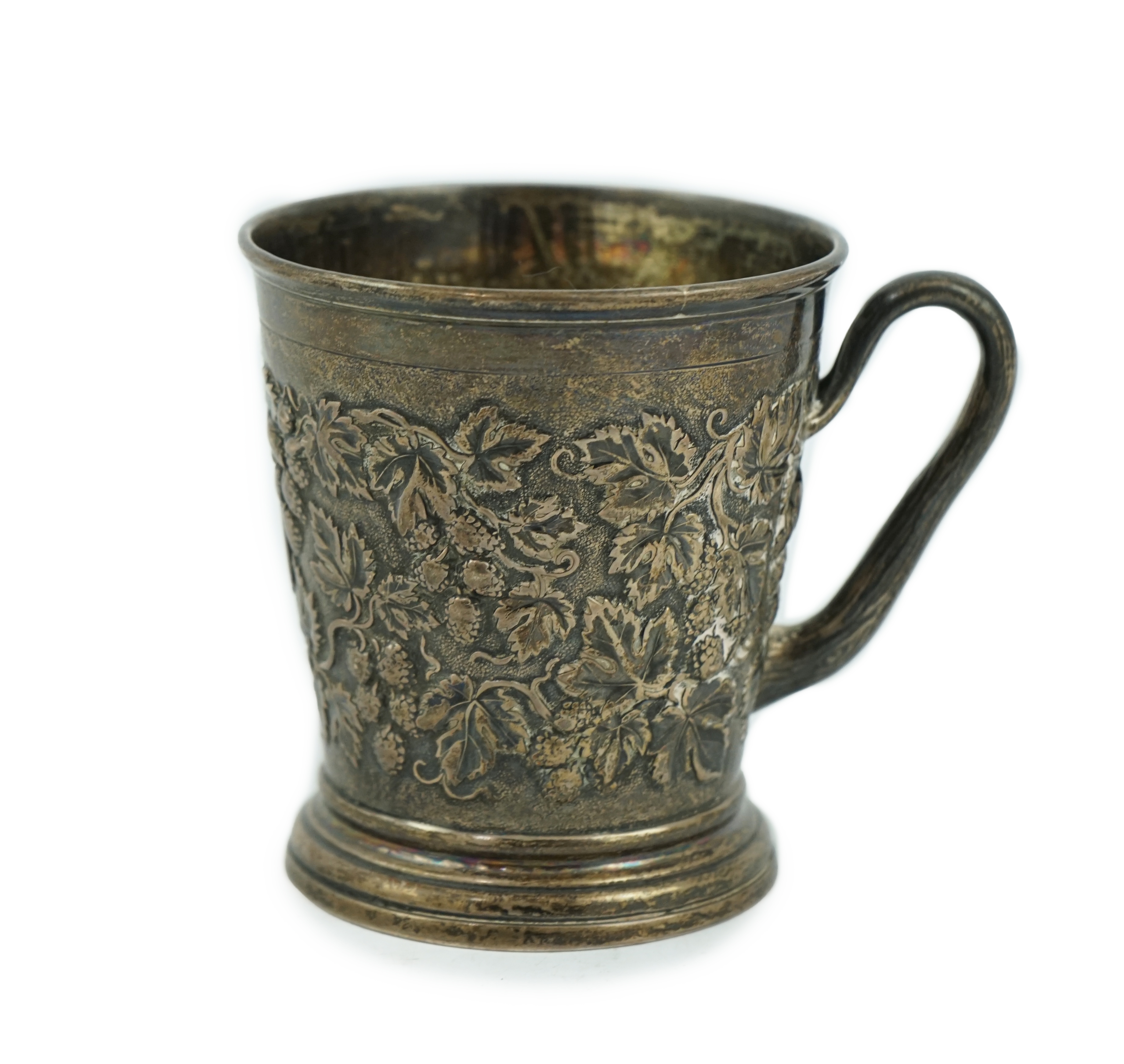 A Victorian silver christening mug by John Hunt & Robert Roskell (Hunt & Roskell late Storr & Mortimer)